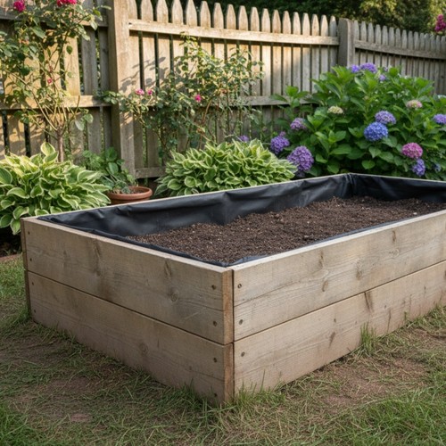 Wooden garden raised grow beds - grow,