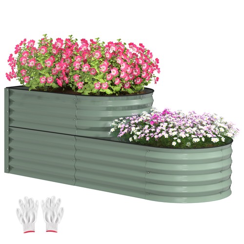 Outsunny tier galvanised - outsunny,