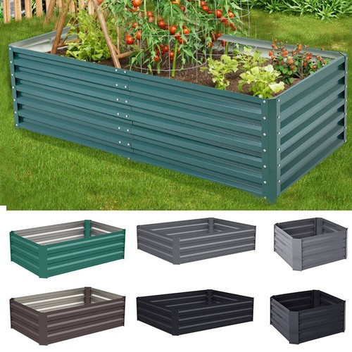 Metal raised garden - raised, bed
