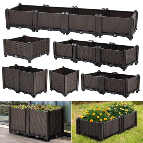 Plastic outdoor planter - plastic,