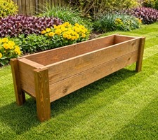 Wooden Garden Planter Flower