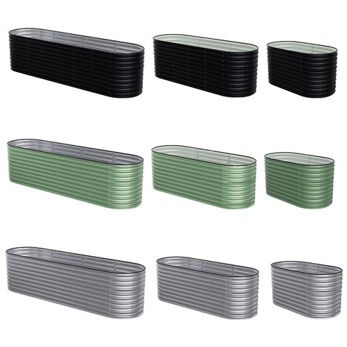 Galvanised steel raised - galvanised, garden