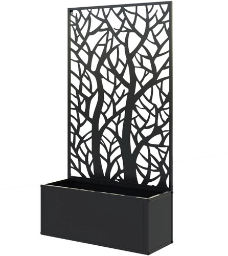 Metal raised garden bed with - metal,