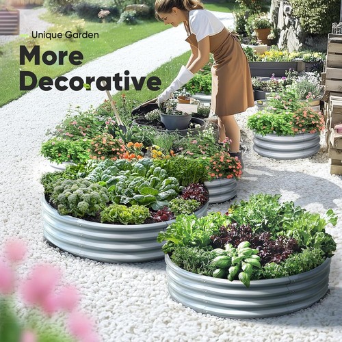 Garden metal raised - metal,