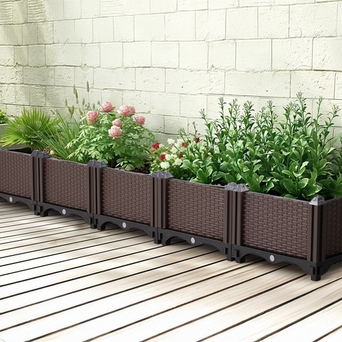 Rattan effect garden raised - effect,